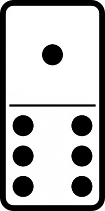 Domino définie une image clipart
