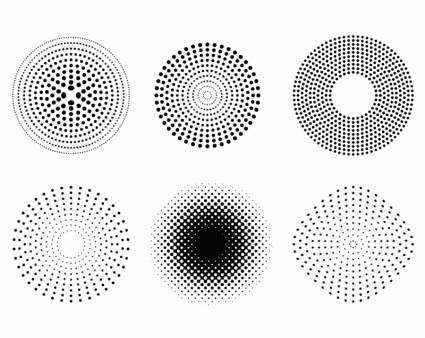 titik-titik dan pola halftone