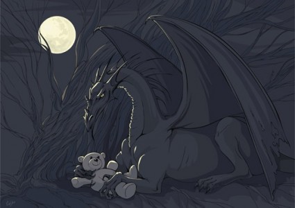 Dragon avec teddy