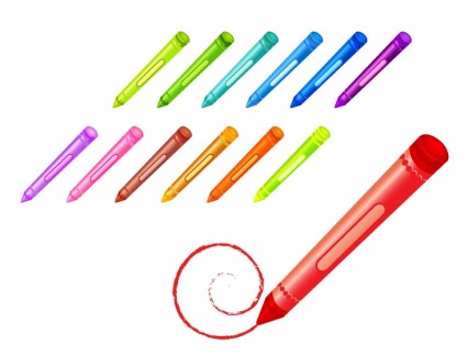 dessin de crayons de couleur
