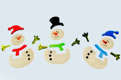 dessin de bonhommes de neige