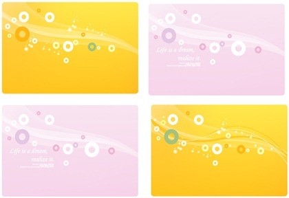 Dream Line Circle And Background Material Vector