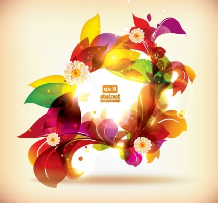 Dream Of Flowers Vector Background