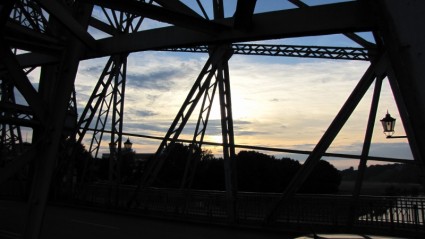 meraviglia blu ponte di Dresda elbe
