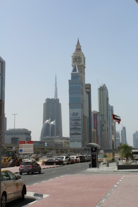 迪拜摩天大樓的城市