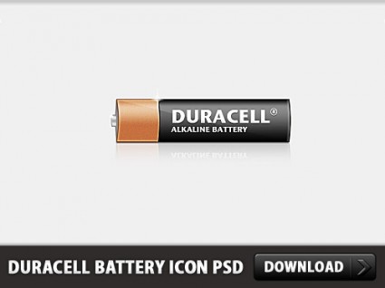 Duracell batteria icona psd gratis