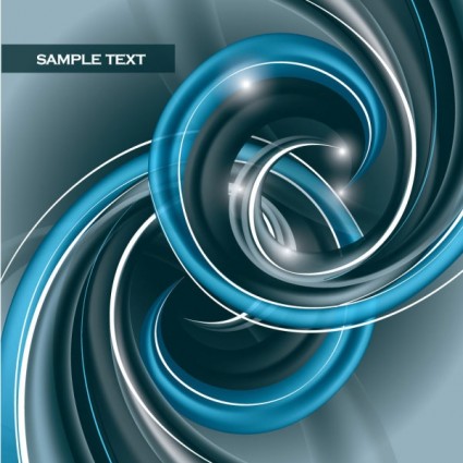 dynamische abstrakte Spirale Muster Vektor