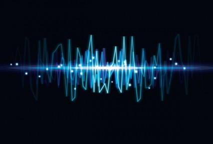 dynamische audio Wellen Vektor