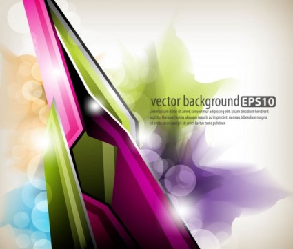 Dynamic Colorful Abstract Elements Vector