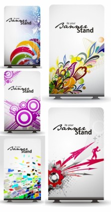 Dynamic Elements Of Fine Patterns Boards Vector