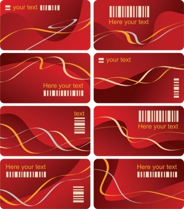 خطوط ديناميكية من ناقلات قالب بطاقة