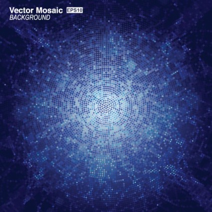динамический мозаика фон Старлайт вектор