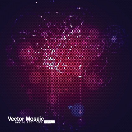 Dynamic Mosaic Star Background Vector