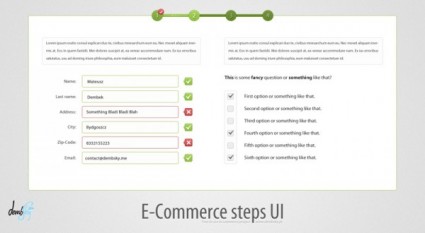 E Commerce Steps Ui