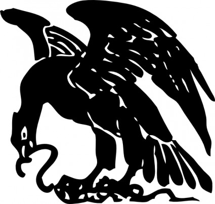 Águila y la serpiente clip art