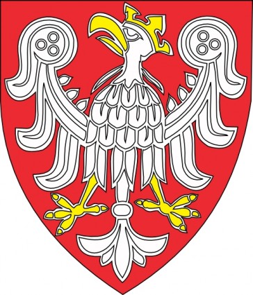 Águila en un clip art de escudo