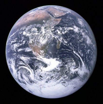 globo blu del pianeta terra