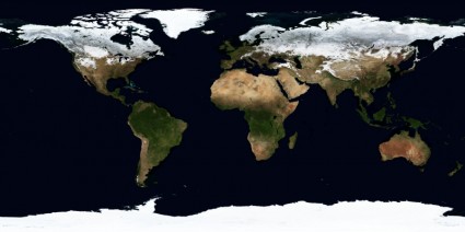 bumi peta musim dingin