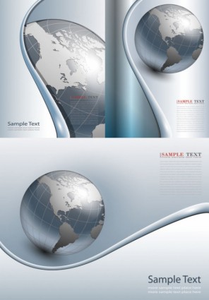 Earth Theme Business Background Vector