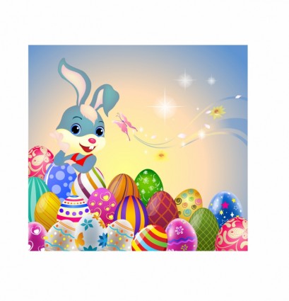 復活節兔子和雞蛋