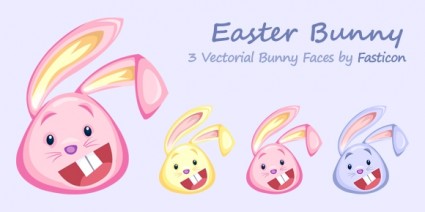 pack d'icônes icônes de Pâques lapin