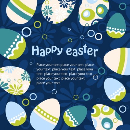 Telur Paskah ilustrasi latar belakang vektor