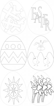 huevos de Pascua clip art