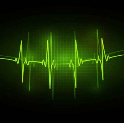 latar belakang vektor abstrak EKG