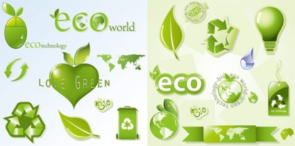 vector de icono de tema de eco