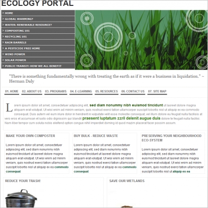 ekologi portal template