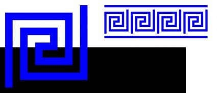 Edge To Edge Turns Greek Key Inverse Meandre With Lines