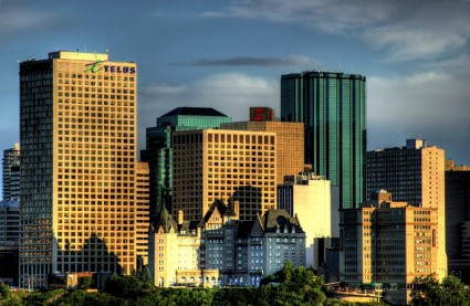 panoramę Kanady Edmonton