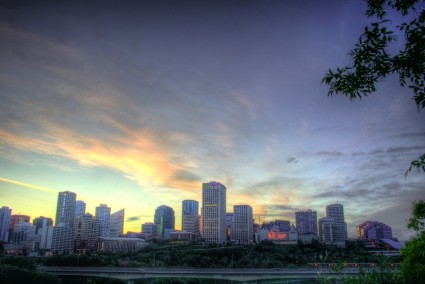 Edmonton-Canada-Sonnenuntergang