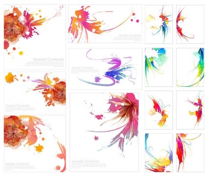 Effect Of Colorful Ink Vector