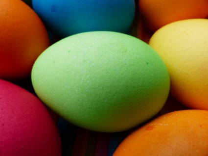 다채로운 부활절 계란 계란
