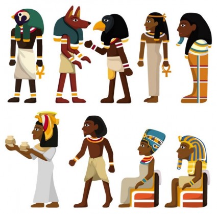 wektor wzór egipski