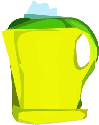 elektryczny czajnik żółty clipart