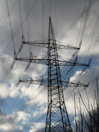Elektrizität Mast Strommast Strom