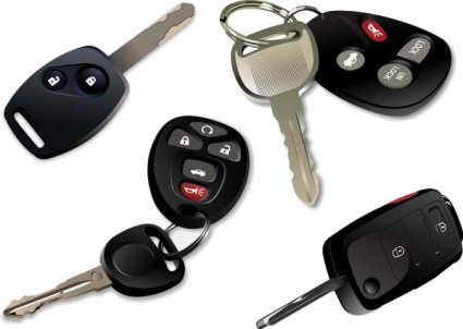 vetor de chaves do carro eletrônico