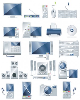 Vektor-elektronische Office-Produkte