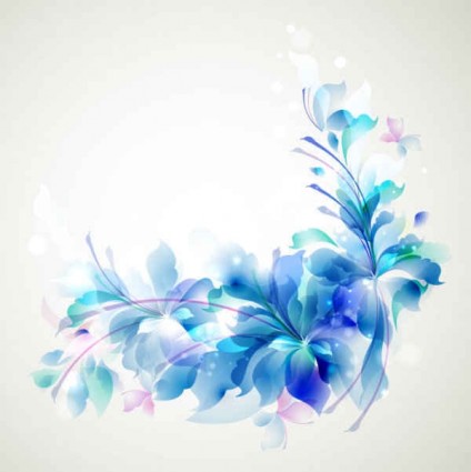 latar belakang bunga biru yang elegan