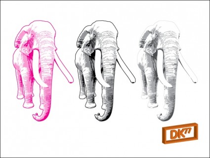 ilustracja słoń