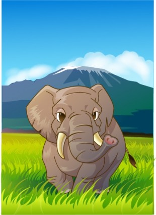 Elefant-Vektor