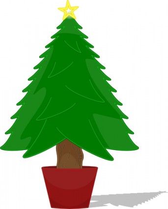 elkbuntu 光沢のあるクリスマス ツリーのクリップアート