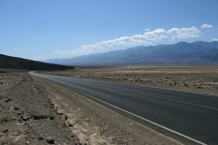 endlose Straße Death valley