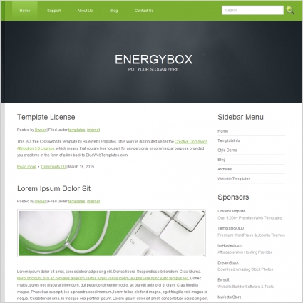 energi kotak template