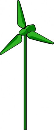 الطاقة الإيجابية الرياح التوربينات الخضراء قصاصة فنية