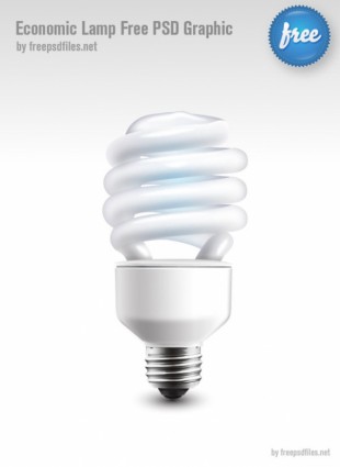 bulbspsd luz de ahorro de energía en capas