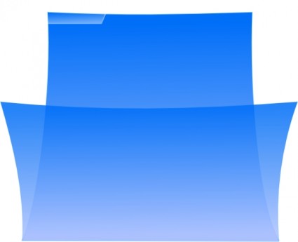 Enrico Ordner oxygenlike blau Bild ClipArt