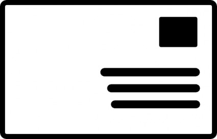 enveloppe adressée image clipart symbole timbre